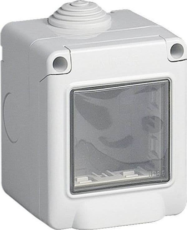Vimar IP55 contenitore stagno 2P protetto per serie civili Eikon Arkè e Plana in Scatole superficiali Aloiserw.com - Altomonte, commercioVirtuoso.it