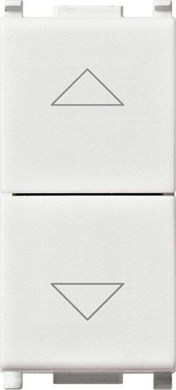Vimar due pulsanti bianco interbloccati 1P NO + 1P NO 10A 250V con frecce direzionali in Placche per interruttori Aloiserw.com - Altomonte, commercioVirtuoso.it