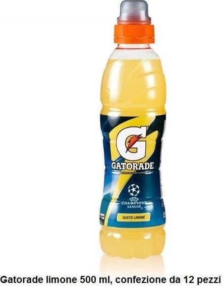 48x Gatorade Limone 500 Ml, 4 Confezione Da 12 Pezzi Alimentari e cura della casa/Caffè tè e bevande/Acqua/Acqua potenziata Non solo alimenti - Albano Laziale, Commerciovirtuoso.it