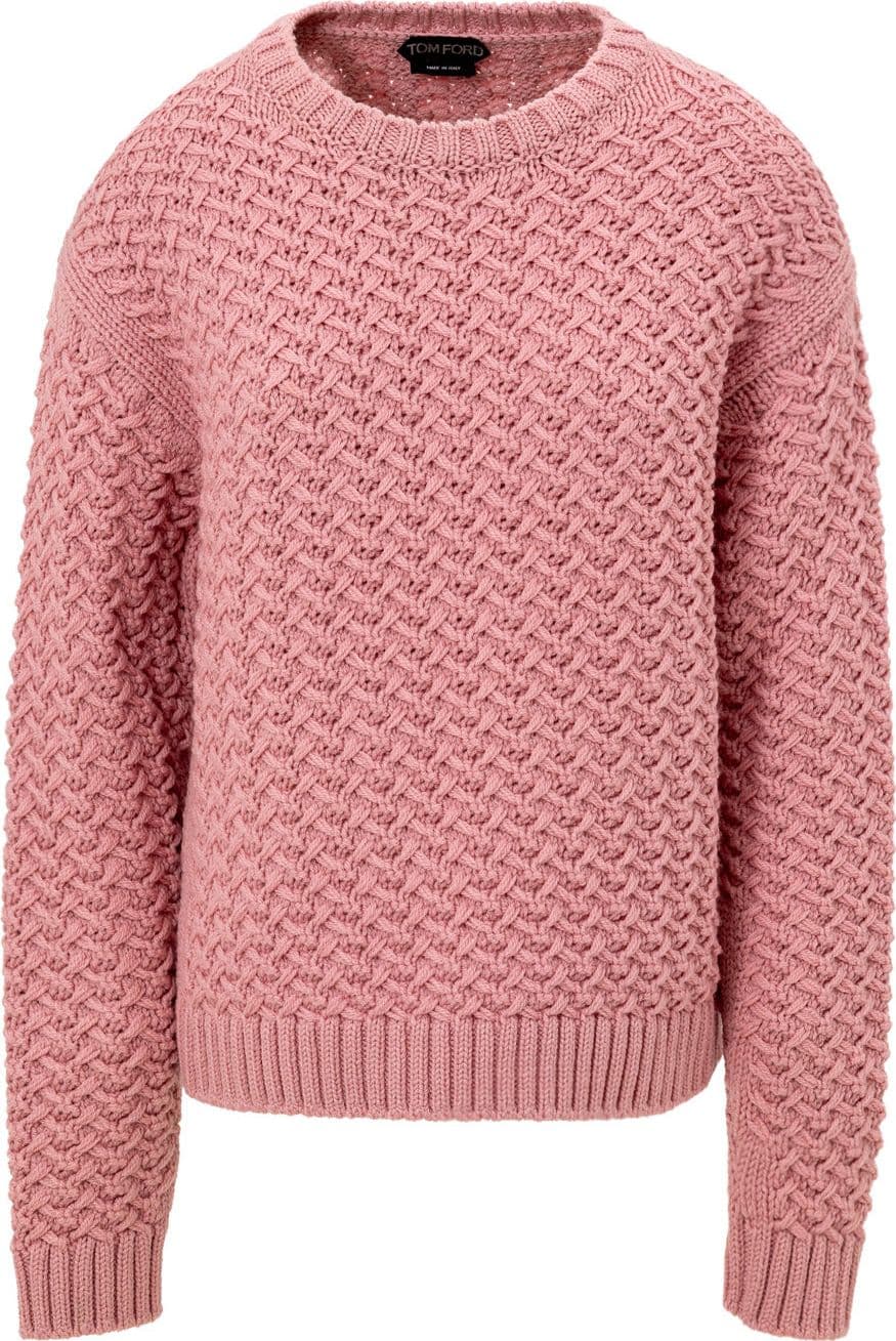 Tom Ford Pullover Intrecciato Rosa da donna in Maglioni Drestige - Casamassima, commercioVirtuoso.it