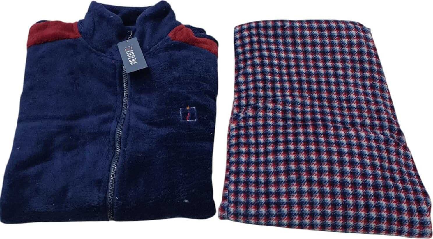 Pigiama Uomo Papalina Aperto con zip M Coral in Pigiami due pezzi The King Luxury - San Marcellino, commercioVirtuoso.it