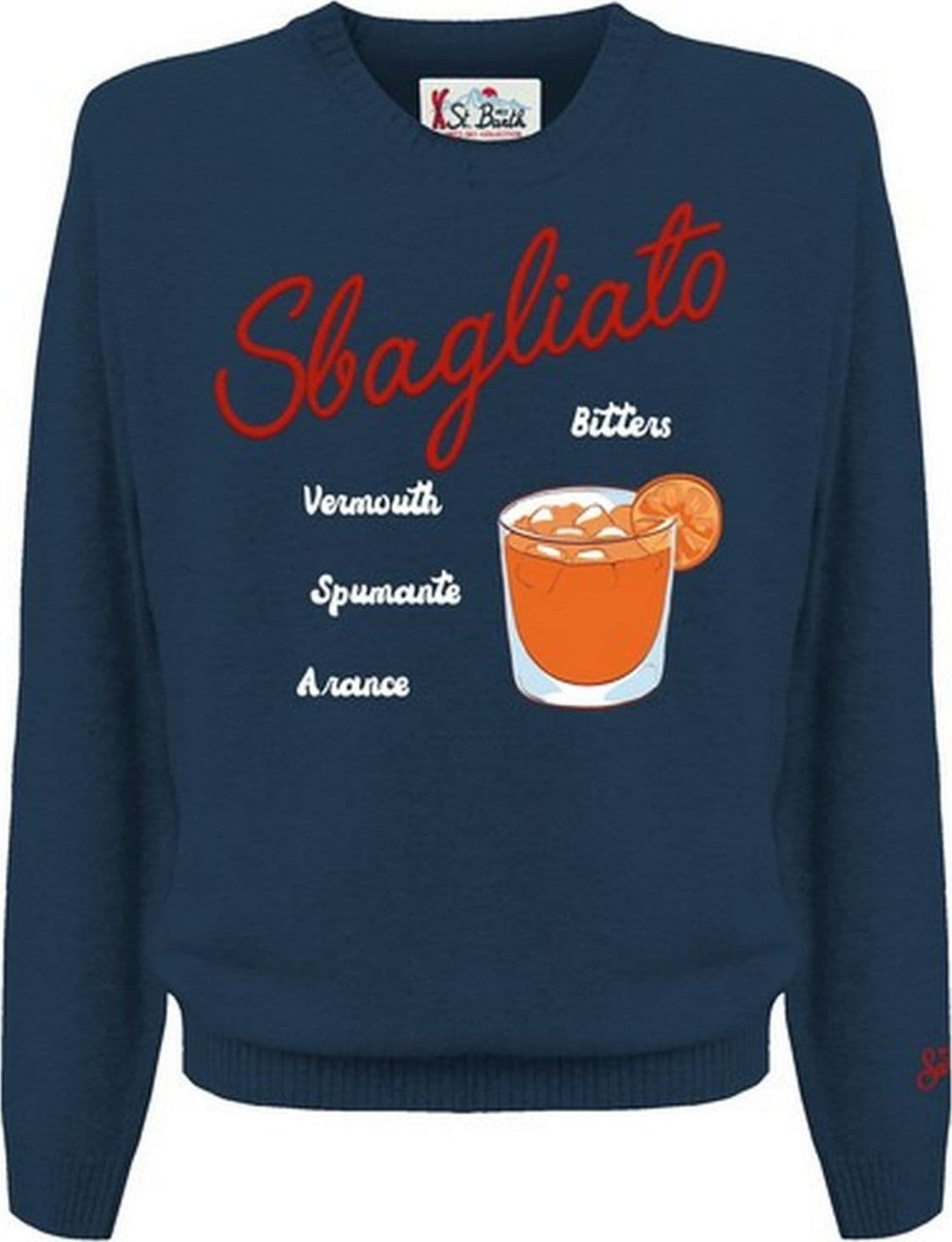 MC2 SAINT BARTH felpe senza cappuccio uomo mc2 saint barth - heron drink sbagliato 61 emb - blu da uomo in Felpe senza cappuccio Drestige - Casamassima, commercioVirtuoso.it