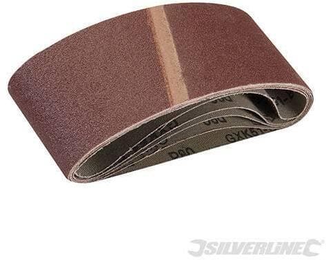 5 nastri abrasivi 65 x 410 mm in ossido di alluminio per la levigatura silverline in Nastri abrasivi Eternal Brico - Ariano Irpino, commercioVirtuoso.it