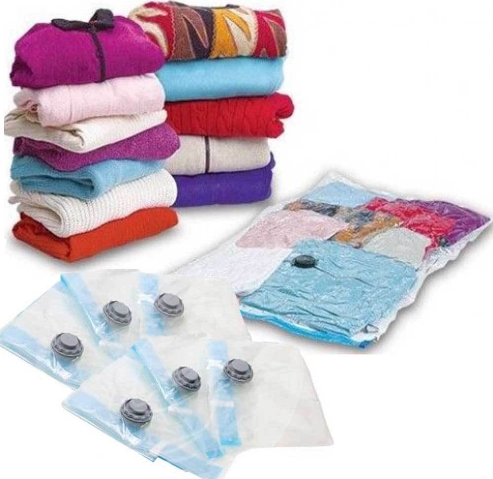 5 SACCHETTI BUSTE SOTTOVUOTO 70x110cm SALVA SPAZIO PER ABITI LENZUOLO BIANCHERIA