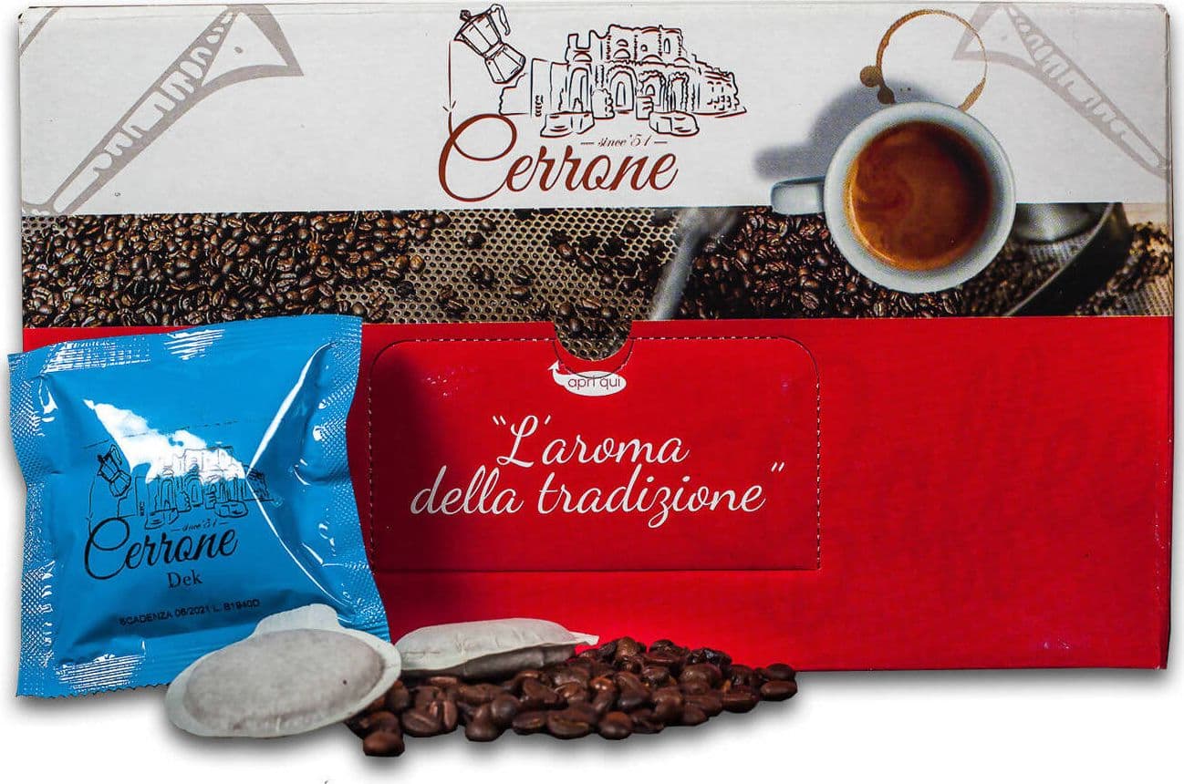 50 Cialde Caffè DEK compatibili ESE 44mm Miscela Forte Arabica Decaffeinato Caffe Cerrone Since '51 7,7 gr box 150pz in Cialde di caffè compatibili ESE 44 mm Caffè Cerrone - Santa Maria Capua Vetere, commercioVirtuoso.it