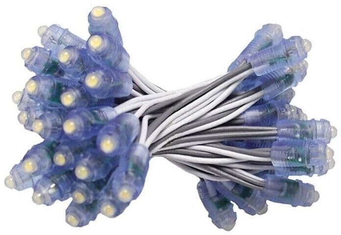 50 Led Luce Bianca Fredda Punto Luci Luminosi Effetto Cielo Stellato Incasso 12v in Lampadine a LED GloriaShopOnline - San Prisco, commercioVirtuoso.it