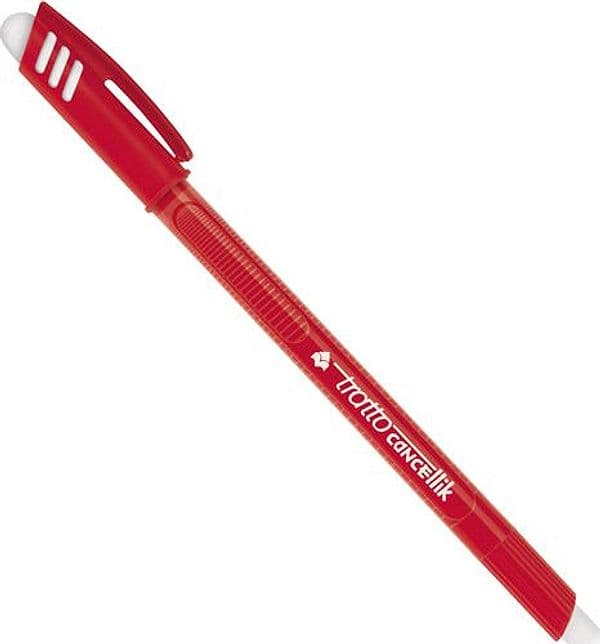 Penna Sfera Cancellabile Cancellik 1,0Mm Rosso Tratto in Penne a sfera Il Centro - Jesi, commercioVirtuoso.it