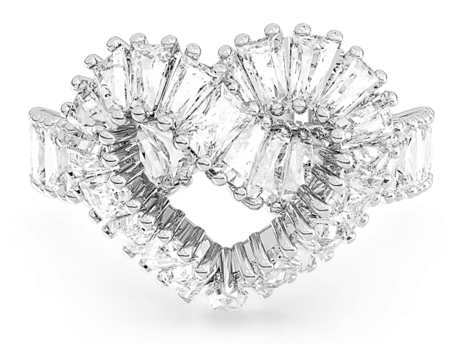 SWAROVSKI - Anello cocktail Matrix Taglio misto, Cuore, Bianco, Placcato rodio in Anelli Alba Gioielli - Casoria, commercioVirtuoso.it