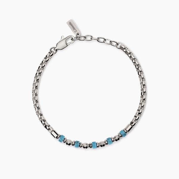 2Jewels - Bracciale in acciaio 316L turchese in Bracciali Alba Gioielli - Casoria, commercioVirtuoso.it