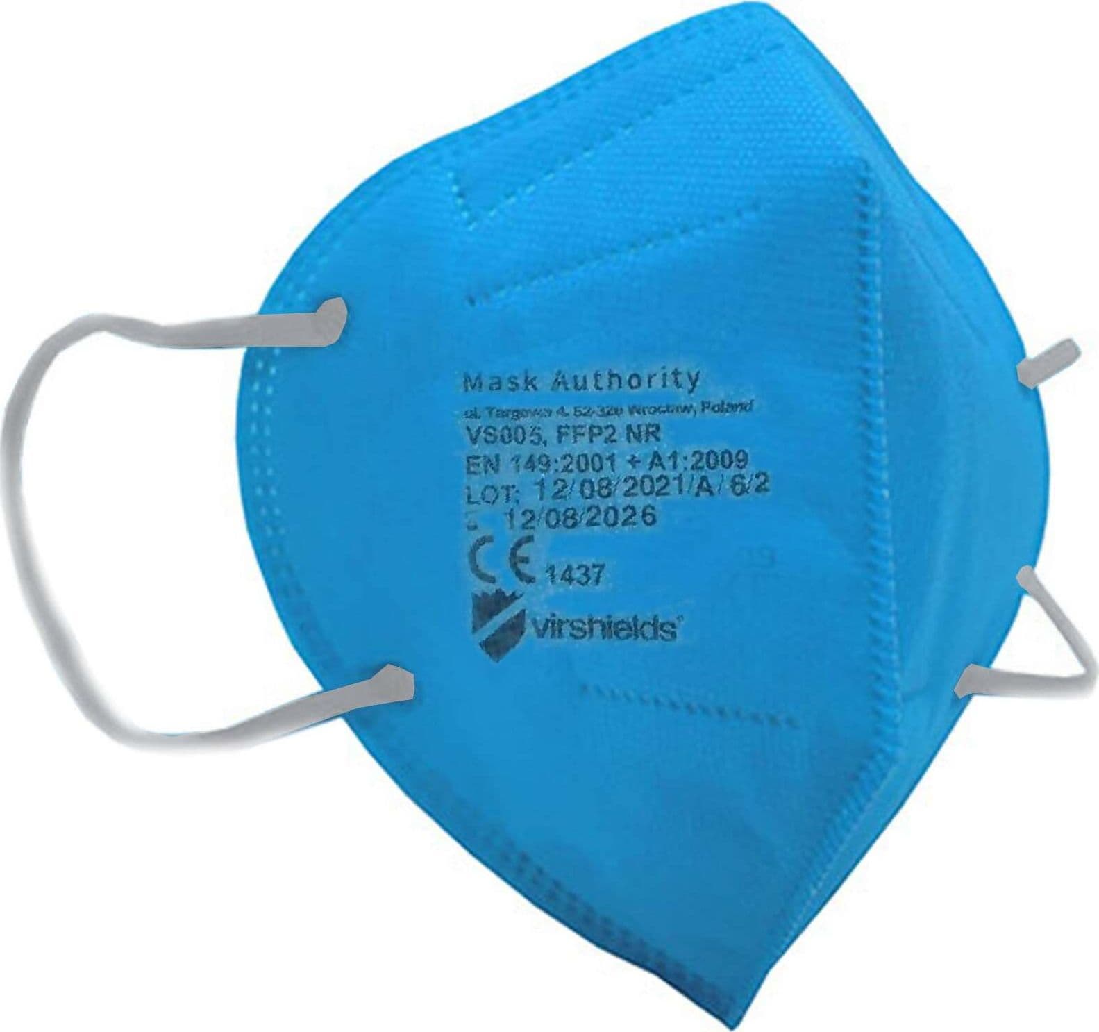50x Mascherine FFP2 Azzurre Ce1463 Prodotta In Europa Mascherina FFP2 Azzurra Virshields 5 Strati Certificata Colore Azzurro € 0,69 Cad Spedizione Gratuita in Mascherine a coppa Dresswork - Como, commercioVirtuoso.it