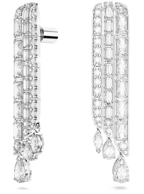 SWAROVSKI - Orecchini pendenti Hyperbola Taglio misto, Bianchi, Placcato rodio in Orecchini Alba Gioielli - Casoria, commercioVirtuoso.it