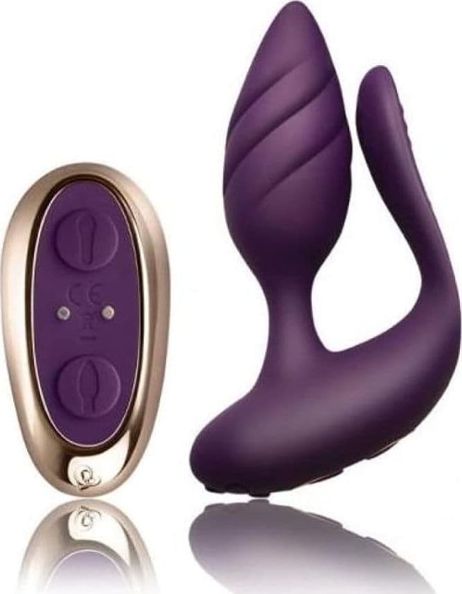 Cocktail plug anale potente con spina 10 X vibrazioni viola telecomando USB IPX7 in prodotto Erosdom - Palmi, commercioVirtuoso.it