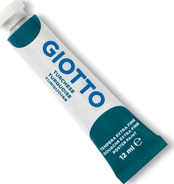 Tempera Giotto Tubo 4 (12Ml Turchese 18 in Colori a tempera Il Centro - Jesi, commercioVirtuoso.it
