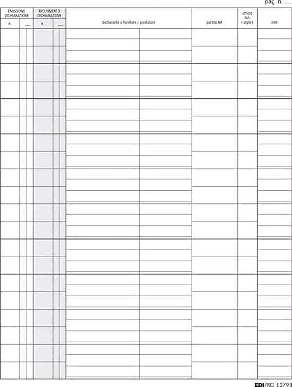 Registro Dichiarazione Esportatori 31X24 100Fg E2798 in Libri e registri contabili Il Centro - Jesi, commercioVirtuoso.it