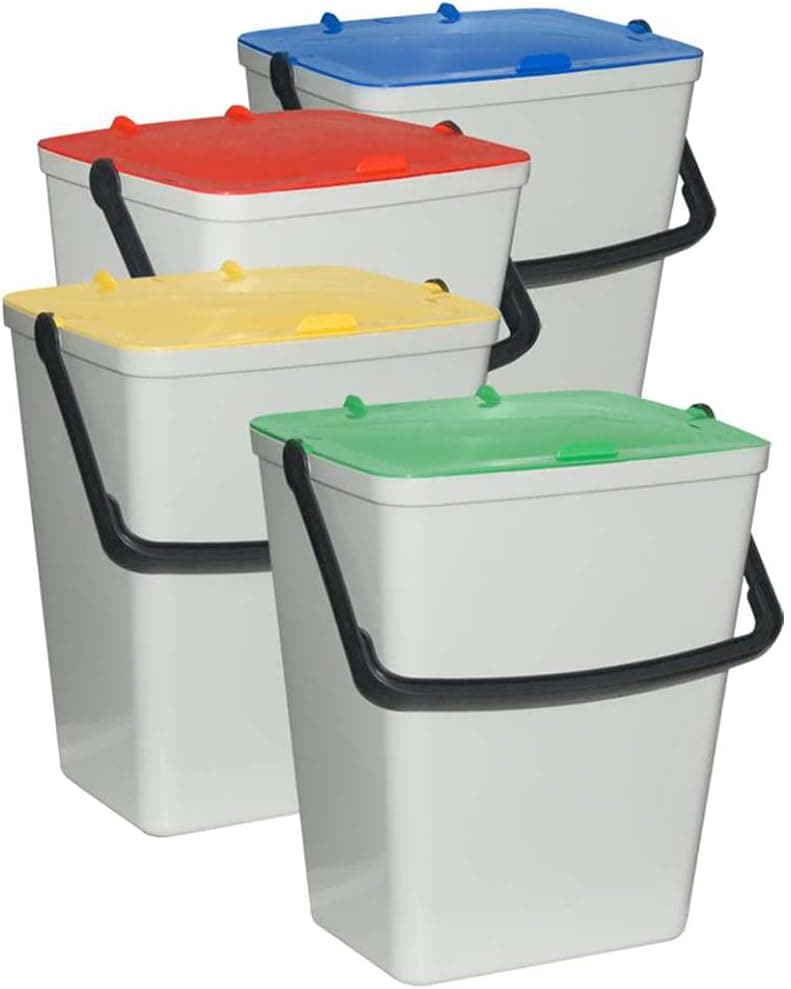 Kit 4 secch ida 15 L cadauno con maniglia e coperchio colorato in Autocategorizzazione Più Di Più Ideas - Casalnuovo di Napoli, commercioVirtuoso.it