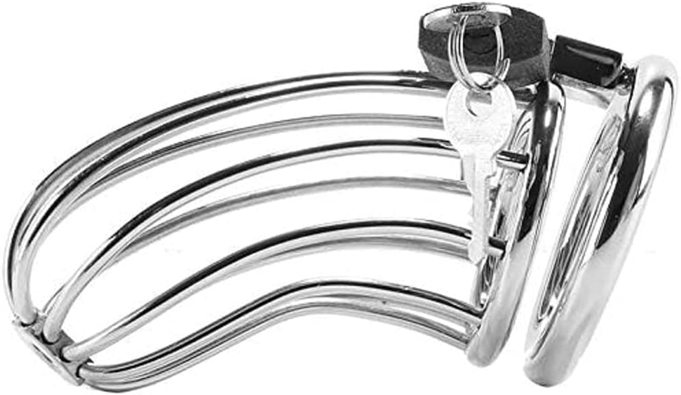 Gabbia pene cintura castità in acciaio pesante Bird Chastity Ring Cage BDSM in prodotto Erosdom - Palmi, commercioVirtuoso.it