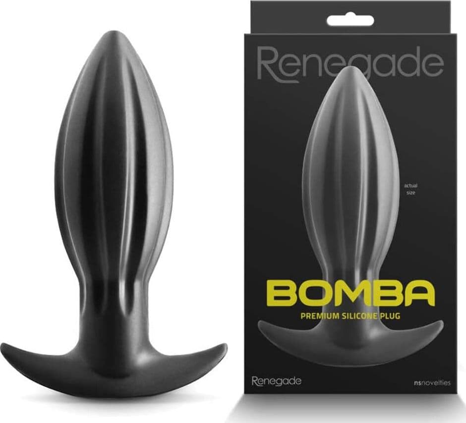 Plug anale Large Bomba Premium ultra morbido 18, 6 cm nero silicone morbido