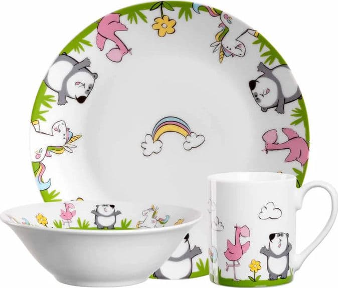 Stoviglie 3 pezzi Bambini unicorno/panda/flamingo in Autocategorizzazione Più Di Più Ideas - Casalnuovo di Napoli, commercioVirtuoso.it