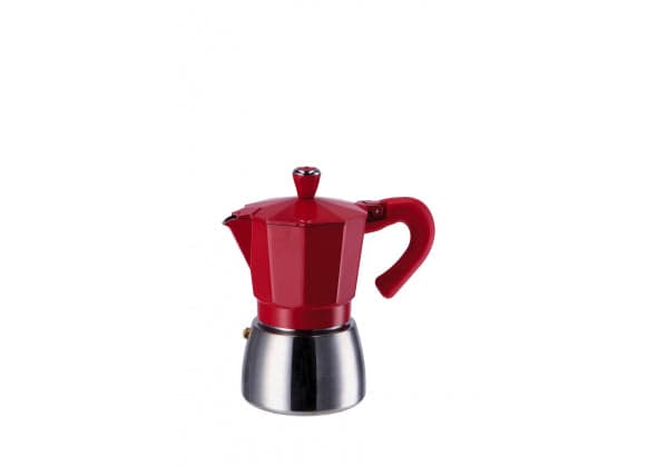 caffettiera in alluminio per piano a induzione 6 tazze colore rosso in Autocategorizzazione Più Di Più Ideas - Casalnuovo di Napoli, commercioVirtuoso.it