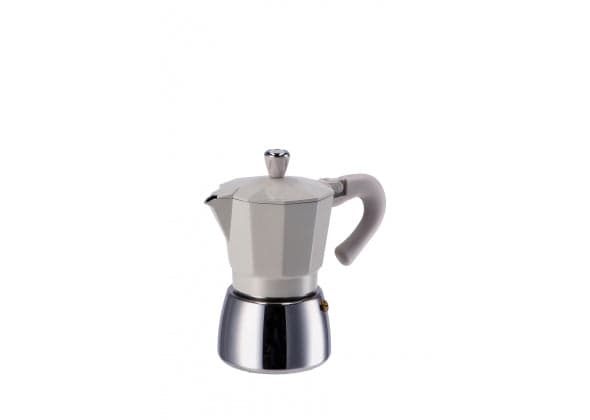 caffettiera in alluminio per piano a induzione 6 tazze color tortora in Autocategorizzazione Più Di Più Ideas - Casalnuovo di Napoli, commercioVirtuoso.it