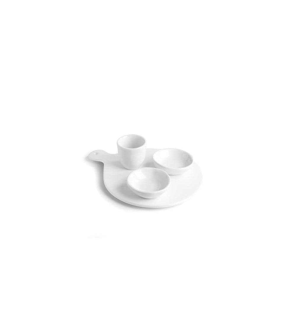 Set quattro pezzi bianco 1 Tagliere 26x20 cm + 2 Copp. cm 8 + 1 Copp. cm 6 in Autocategorizzazione Più Di Più Ideas - Casalnuovo di Napoli, commercioVirtuoso.it