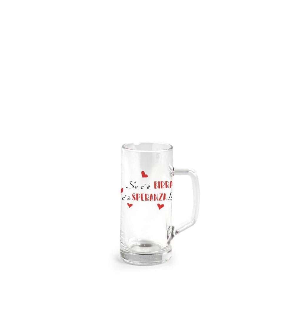 Bicchiere birra con manico 40 cl con scritta se c'è birra c'è speranza in Bicchieri da birra Più Di Più Ideas - Casalnuovo di Napoli, commercioVirtuoso.it