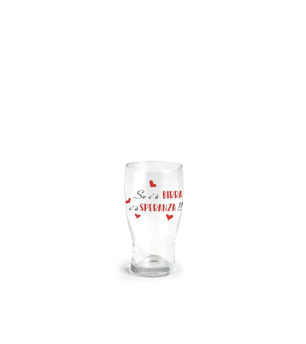 Bicchiere per birra 40 cl con scritta se c'Š birra c'Š speranza in Bicchieri da birra Più Di Più Ideas - Casalnuovo di Napoli, commercioVirtuoso.it