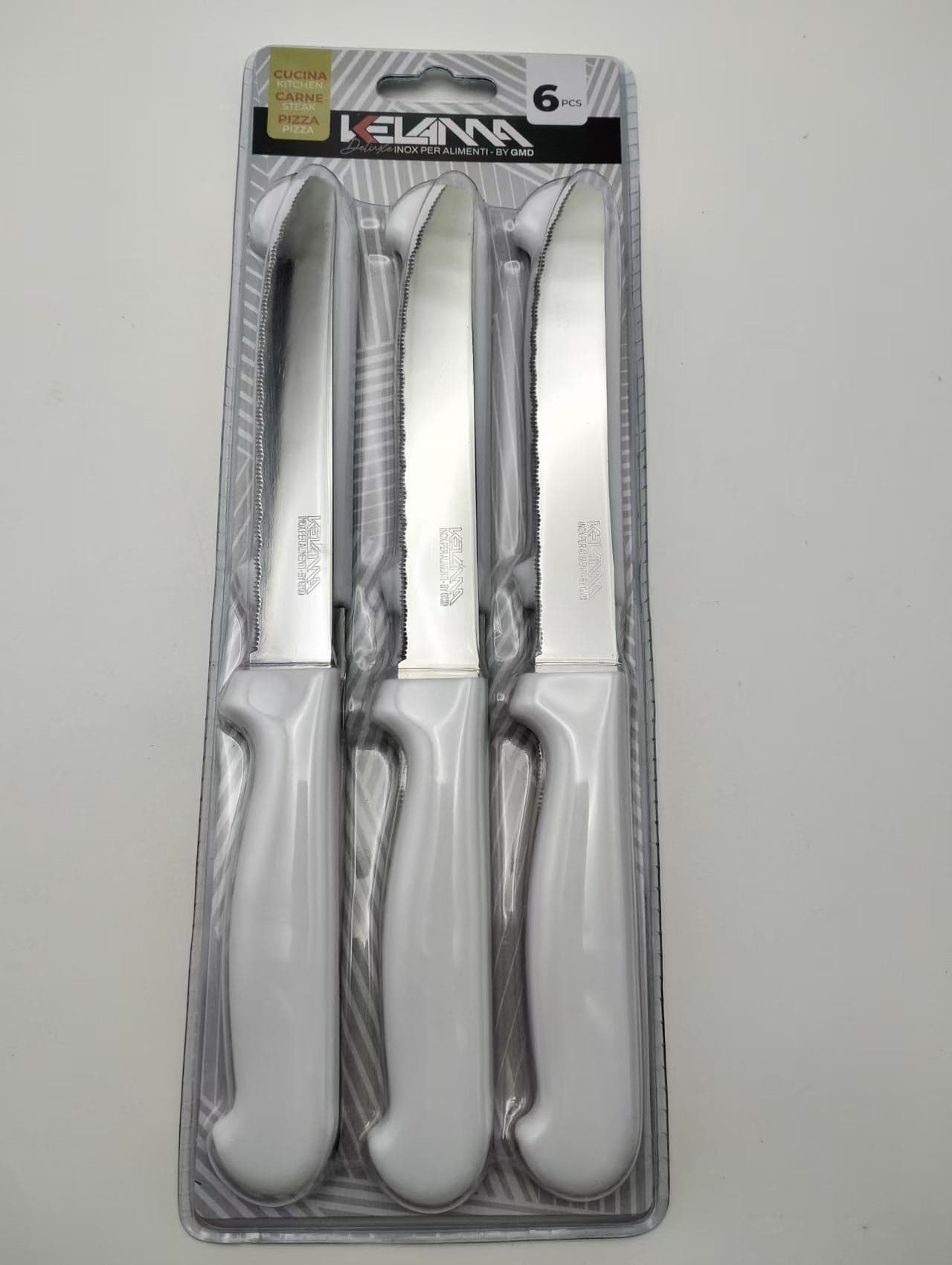Kelama deluxe coltello da tavola bianco 6 pz in Autocategorizzazione Più Di Più Ideas - Casalnuovo di Napoli, commercioVirtuoso.it