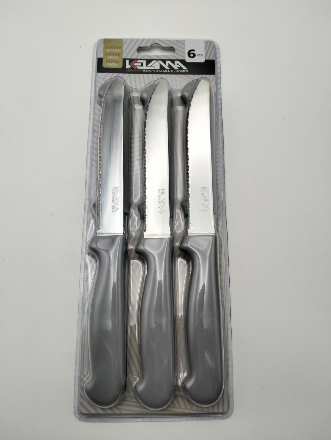 Kelama deluxe coltello da tavola tortora 6 pz