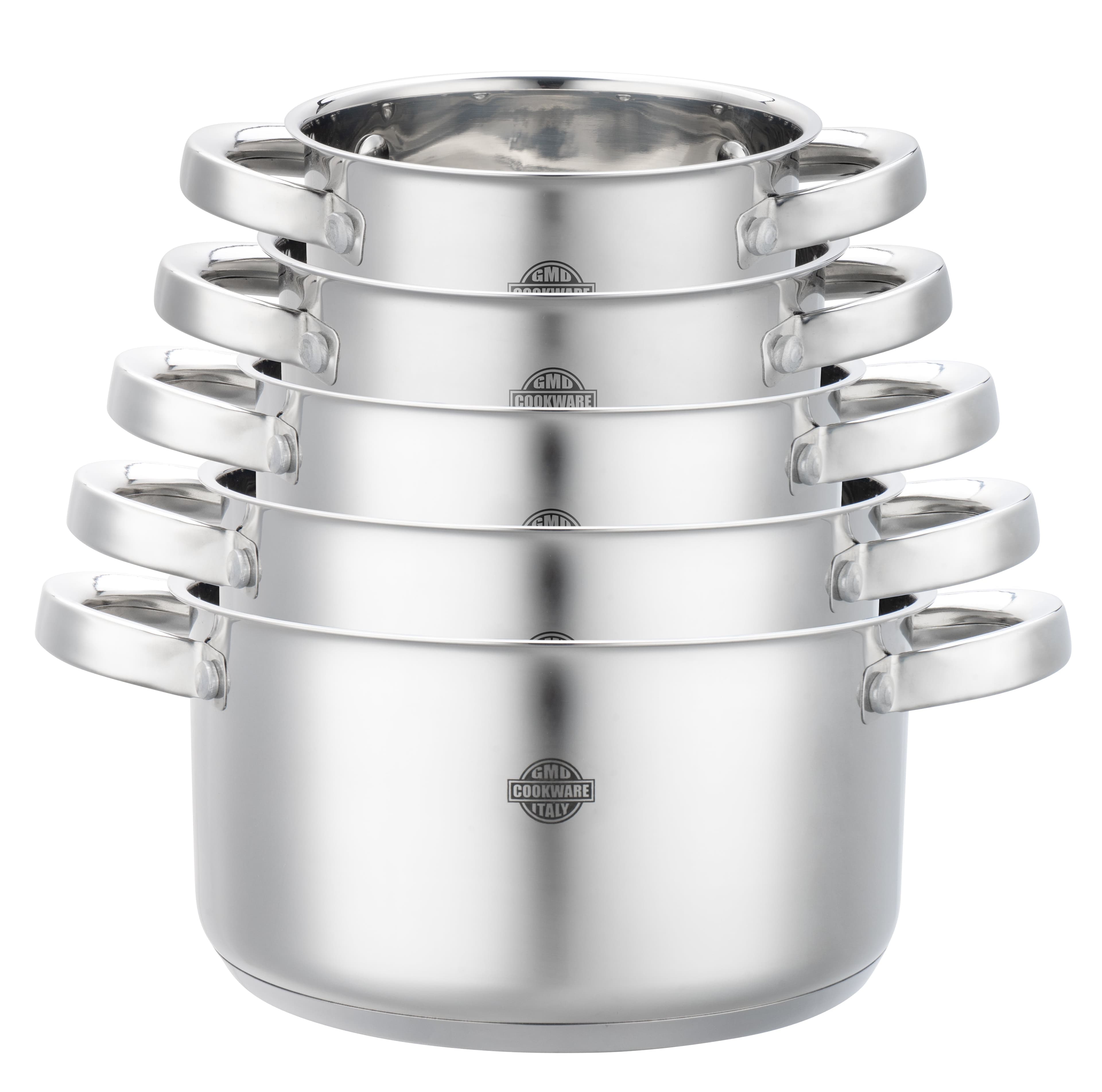 Set 5 Casseruole Divinox in Alluminio â?" Misure 12/14/16/18/20 cm in Autocategorizzazione Più Di Più Ideas - Casalnuovo di Napoli, commercioVirtuoso.it