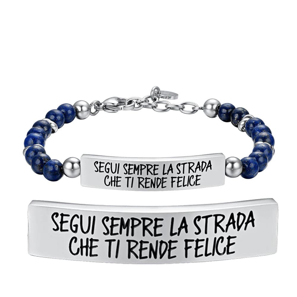 Luca Barra - Bracciale segui sempre la strada che ti rende felice in Bracciali Alba Gioielli - Casoria, commercioVirtuoso.it