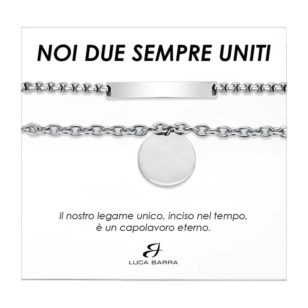 Luca Barra - Bracciale coppia in acciaio in Bracciali Alba Gioielli - Casoria, commercioVirtuoso.it