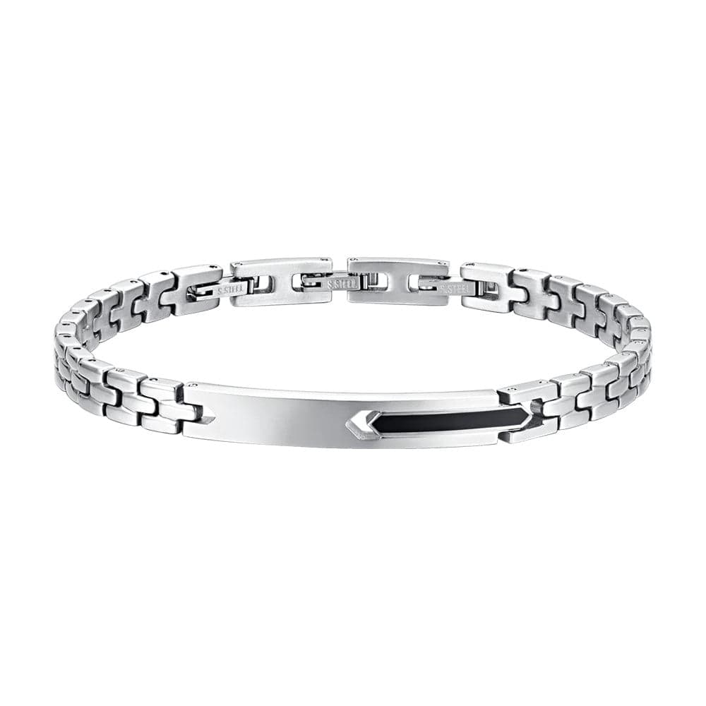 Luca Barra - Bracciale elemento ip nero in Bracciali Alba Gioielli - Casoria, commercioVirtuoso.it