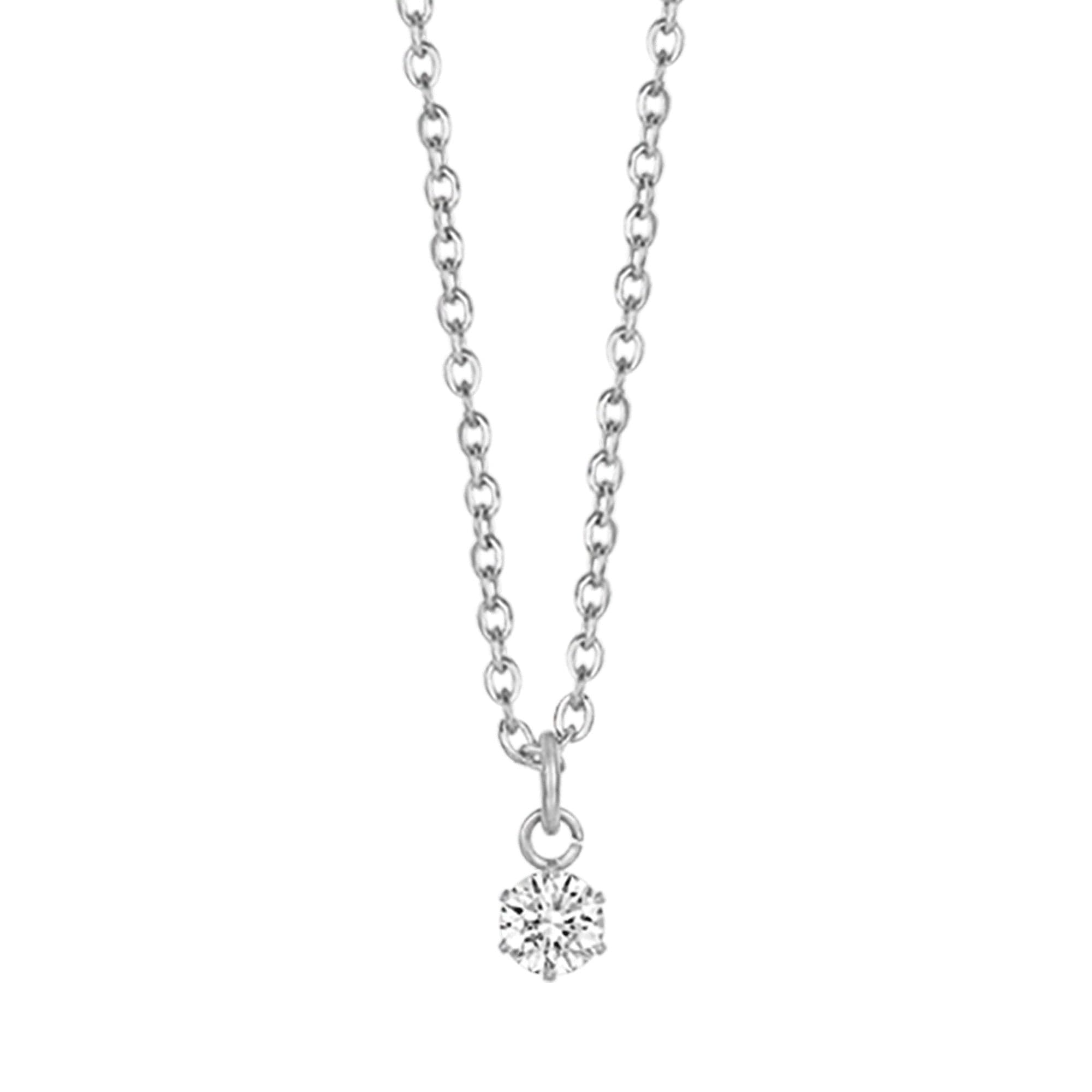 Luca Barra - Collana punto luce cristallo bianco da 4mm in Collane Alba Gioielli - Casoria, commercioVirtuoso.it