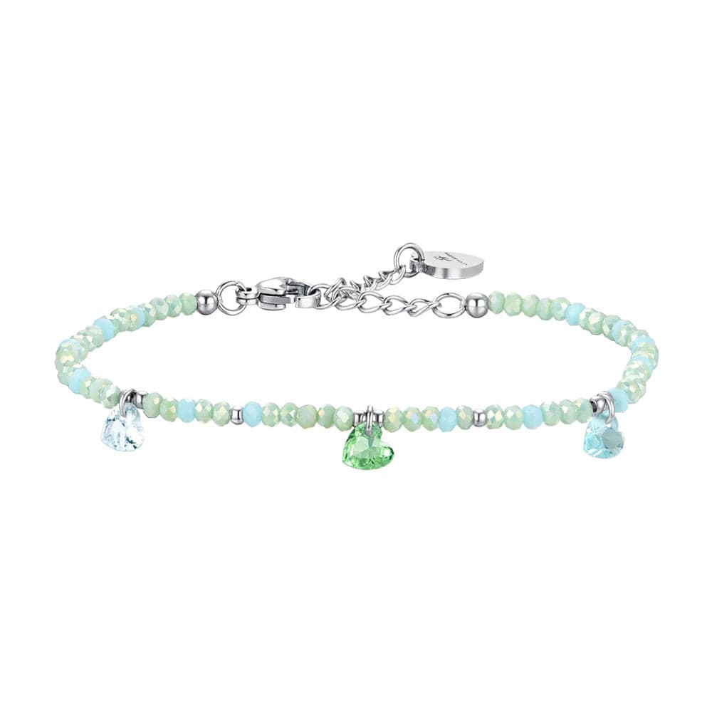 Luca Barra - Bracciale pietre verde acqua e cristalli in Bracciali Alba Gioielli - Casoria, commercioVirtuoso.it