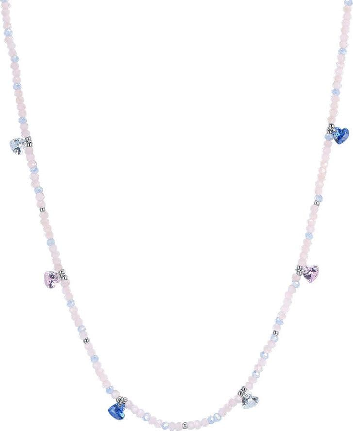 Luca Barra - Collana pietre rosa e cristalli multicolor in Collane Alba Gioielli - Casoria, commercioVirtuoso.it