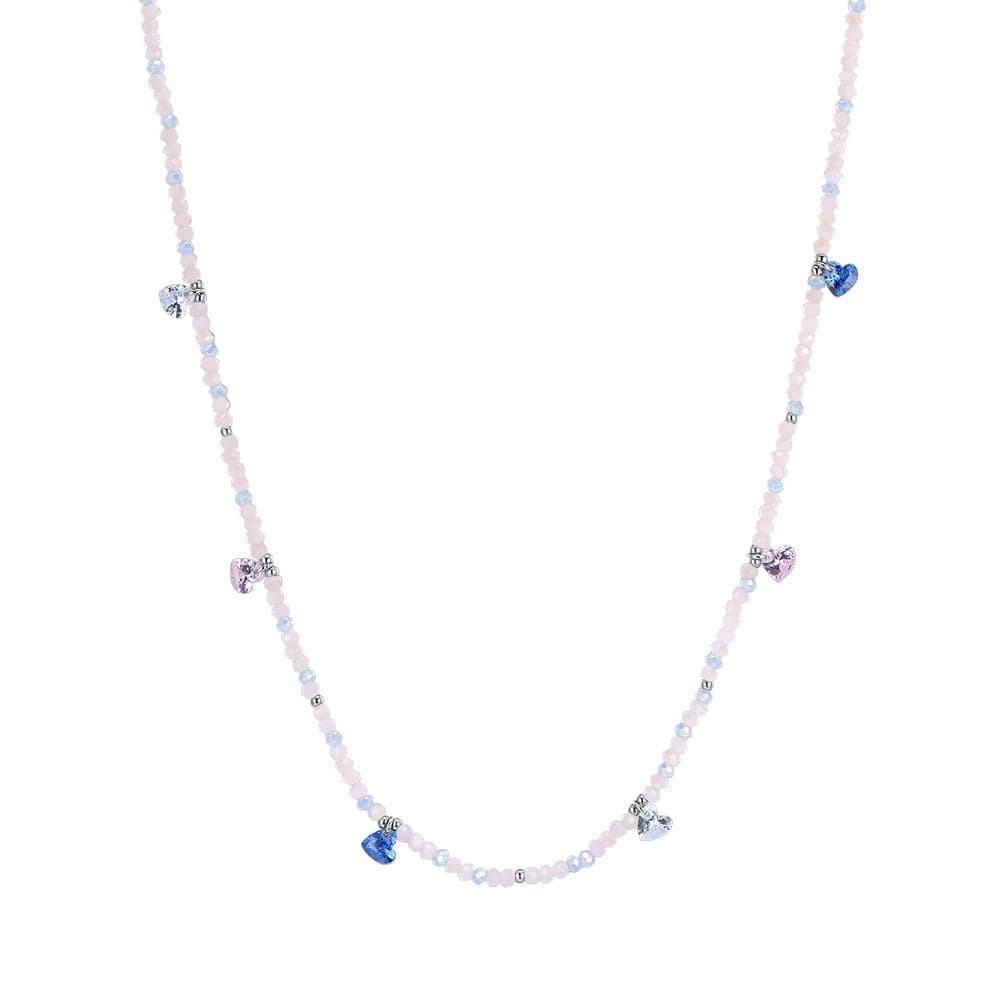 Luca Barra - Collana pietre rosa e cristalli multicolor in Collane Alba Gioielli - Casoria, commercioVirtuoso.it