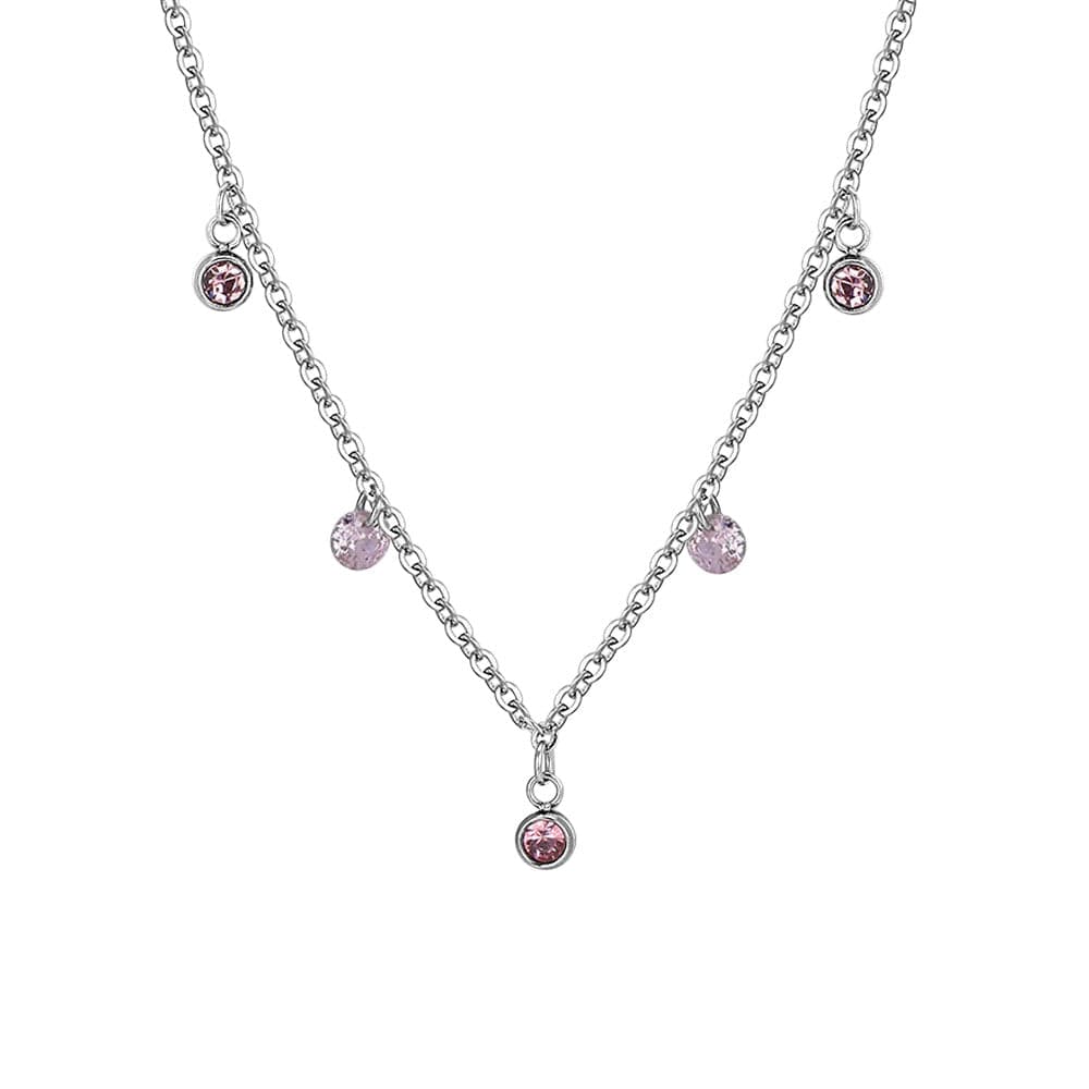 Luca Barra - Collana con cristalli rosa in Collane Alba Gioielli - Casoria, commercioVirtuoso.it