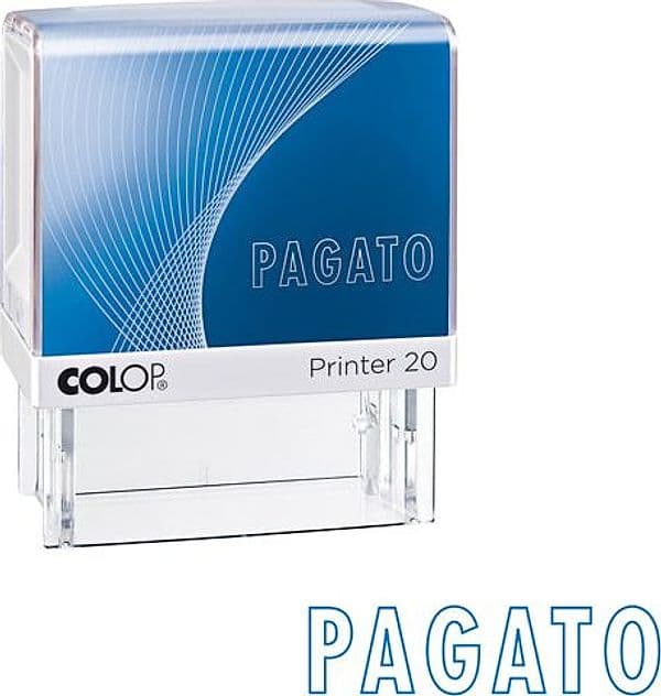 Timbro Printer 20/L G7 Autoinchiostrante 14X38Mm ''Pagato'' Colop in Il Centro - Jesi, commercioVirtuoso.it