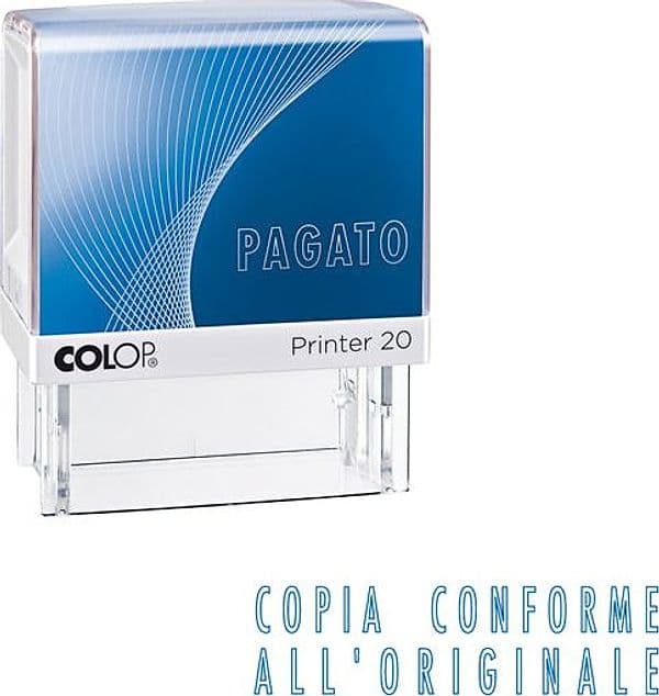 Timbro Printer 20/L G7 Autoinchiostrante 14X38Mm ''Copia Conforme..'' Colop in Il Centro - Jesi, commercioVirtuoso.it