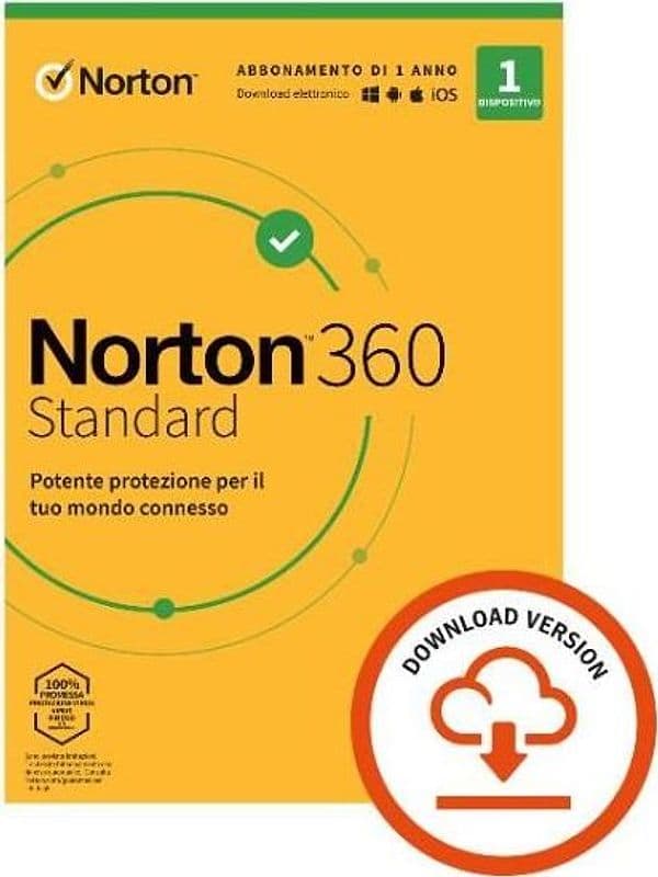 Norton 360 std2023-1d 12m 10gb -esd - 21429751 in Antivirus e Software di sicurezza eWeki - Napoli, commercioVirtuoso.it