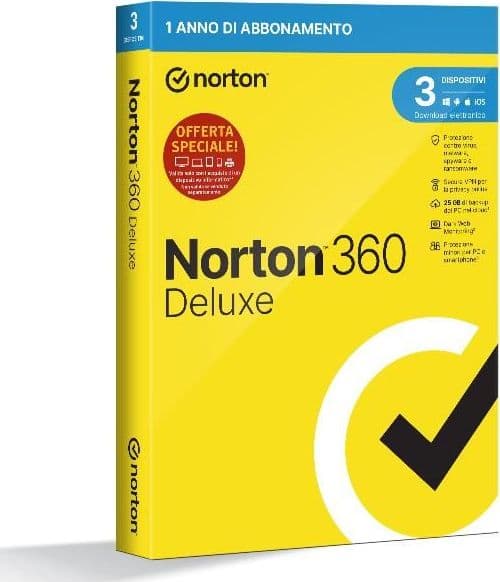Norton 360 del2023-3d 12m 25gb -esd - 21429760 in Antivirus e Software di sicurezza eWeki - Napoli, commercioVirtuoso.it