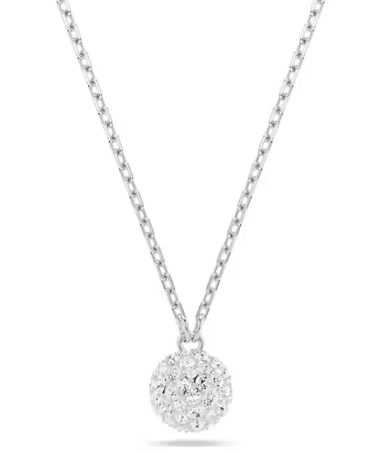SWAROVSKI - Collana con Pendente Dextera Taglio Round, Sfera, Bianco, Placcato rodio in Collane Alba Gioielli - Casoria, commercioVirtuoso.it