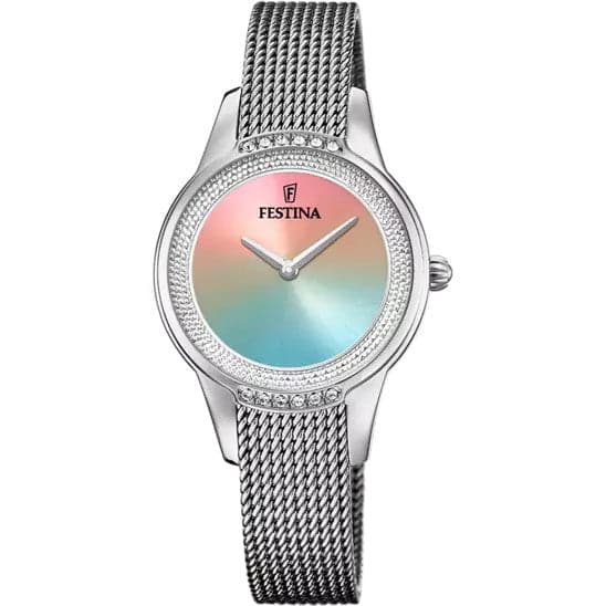 FESTINA - OROLOGIO MADEMOISELLE MULTICOLORE CINGHIA ACCIAIO INOSSIDABILE 316L, DONNA in Orologi da polso Alba Gioielli - Casoria, commercioVirtuoso.it