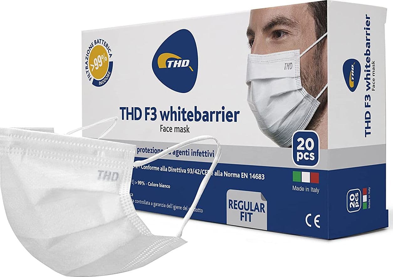 THD - ASTUCCIO DA 20 MASCHERINE 3 VELI IN TNT MONOUSO in Filtri Stockdoc - Terni, commercioVirtuoso.it