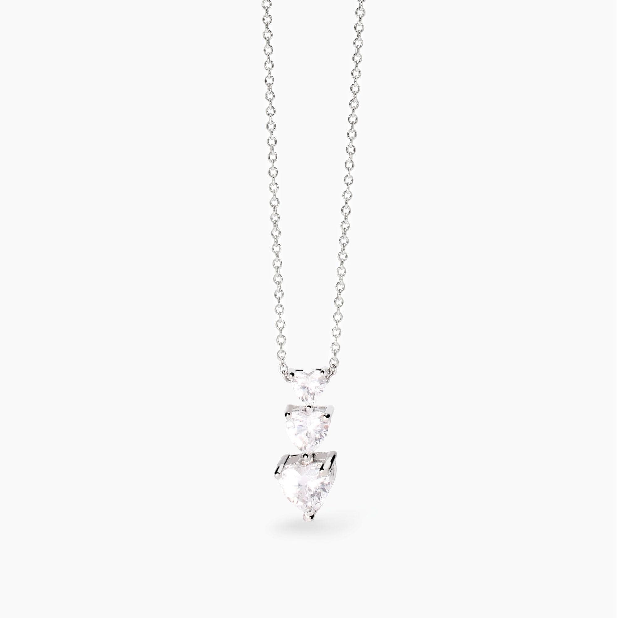 Mabina - Collana Girocollo in argento con zirconi cuore Lovely in Collane Alba Gioielli - Casoria, commercioVirtuoso.it
