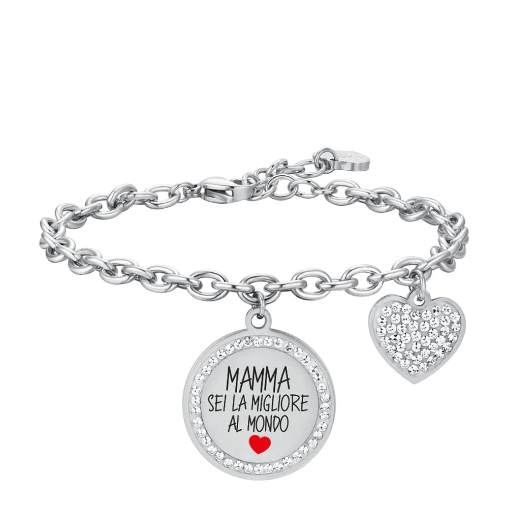 Luca Barra - BRACCIALE DONNA IN ACCIAIO MAMMA SEI LA MIGLIORE AL MONDO in Bracciali Alba Gioielli - Casoria, commercioVirtuoso.it