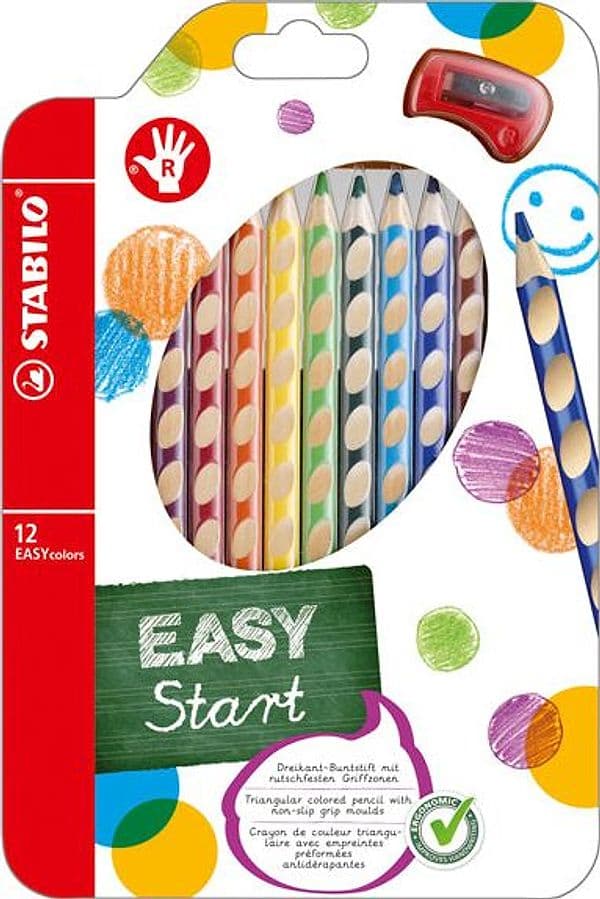 Astuccio 12 Pastelli Colorati Easycolor Per Destrorsi Stabilo in Matite colorate Il Centro - Jesi, commercioVirtuoso.it