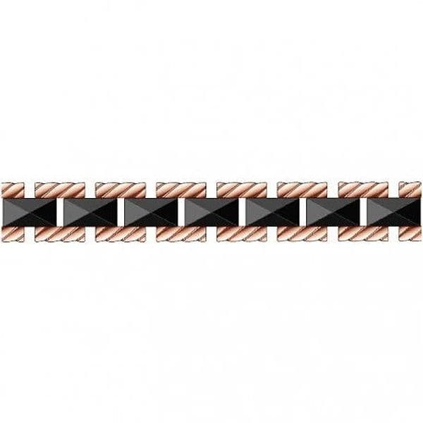 Zancan - Bracciale Uomo HiTeck Rosato e Ceramica Nera