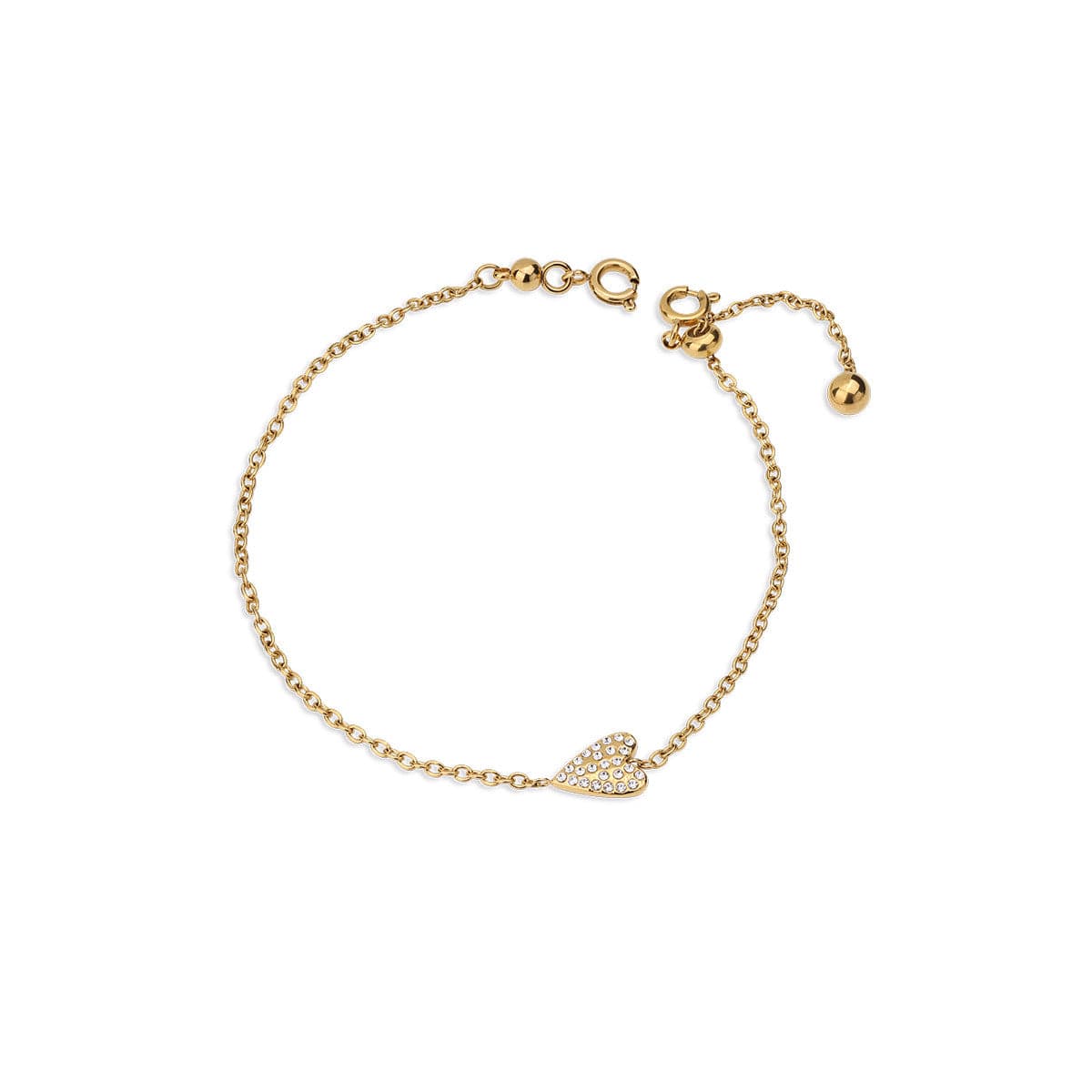 Ops Objects - Bracciale con cuore pavè HEARTBEAT in Bracciali Alba Gioielli - Casoria, commercioVirtuoso.it